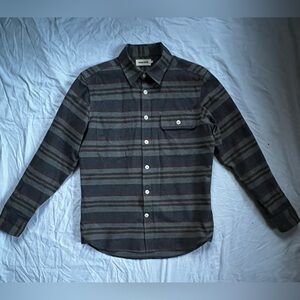 Taylor Stitch Striped Utility Shirt, sz 38